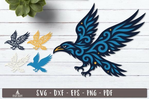 3D SVG Animals: Reviewing the Tribal Crow Asset