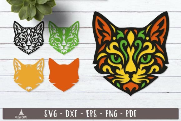 3D SVG Cats: A Tribal Head Review