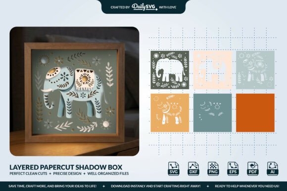 3D SVG Elephant: Elevating Shadow Boxes for Web