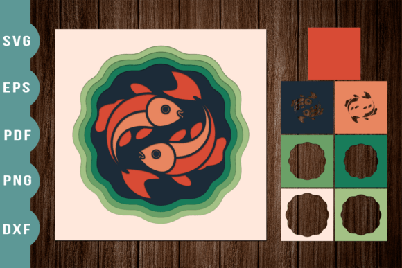 3D SVG Fish for Stunning Shadow Boxes