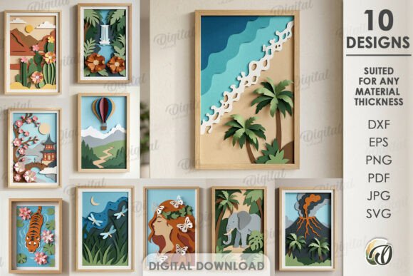 3D SVG Home Décor: Crafting with Layered Art
