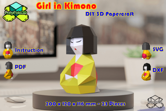 Girl in Kimono 3D SVG Ornaments Review