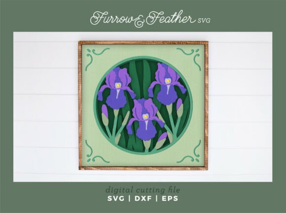 Iris 3D Shadowbox: A Spring 3D SVG for Brands