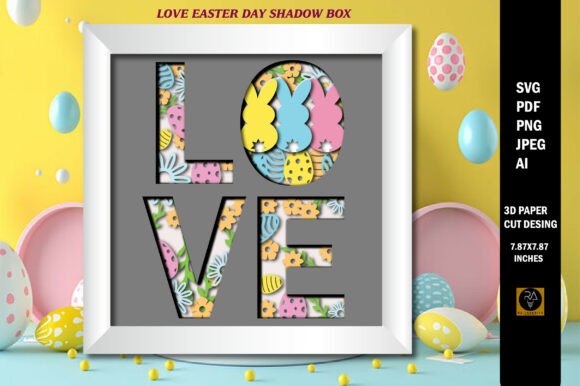 Love Easter Day 3D SVG Shadow Boxes Review