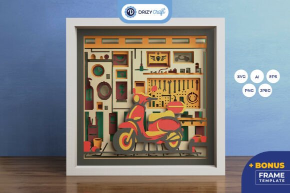 Retro Service Garage 3D Shadow Box Review