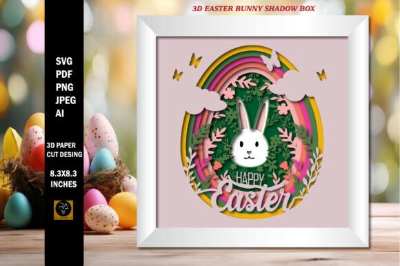 Review: 3D Easter Bunny Shadow Box Paper Cut SVG