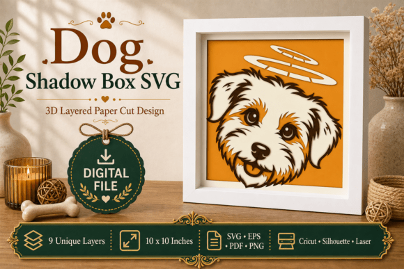 Review: 3D SVG Dog Shadow Boxes for Branding