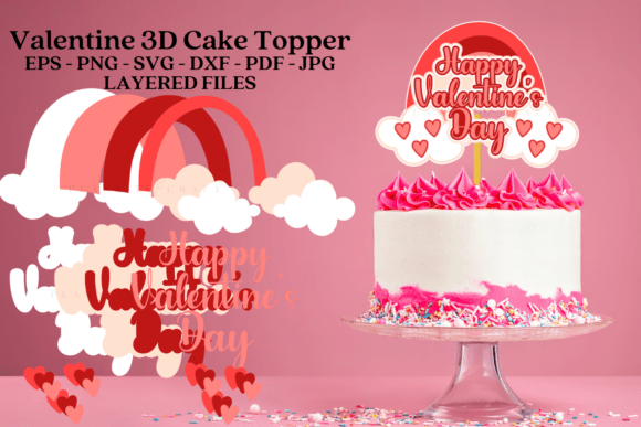 Review: 3D SVG Valentine S Day Cake Topper