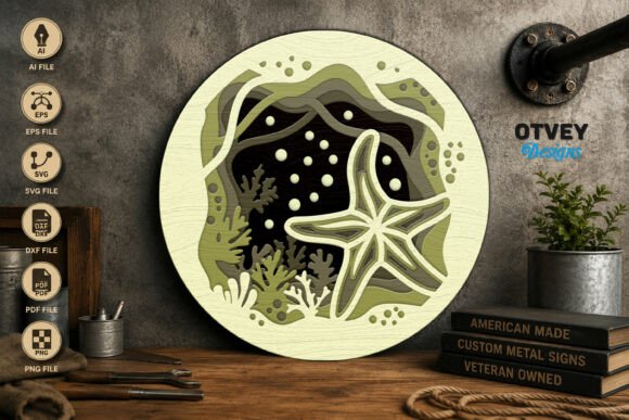 Review: Star Fish Sea Animals Mandala 3D Layered Design