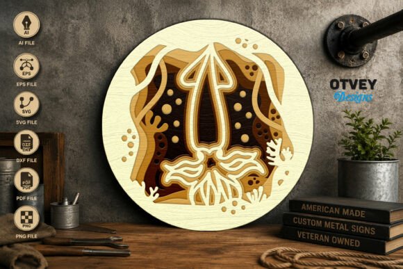 Squid Sea Animals Mandala: A Designer's Review